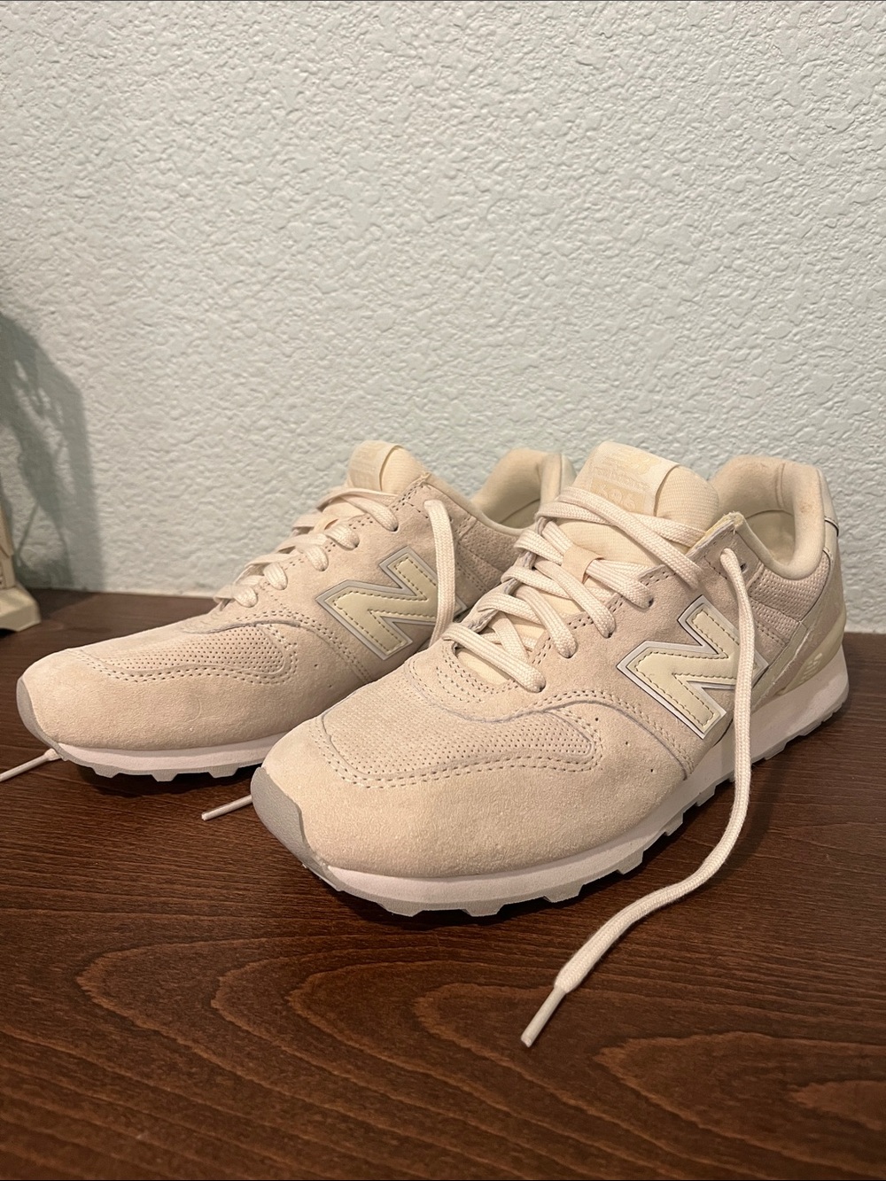 New Balance Women's Cream Suede Classic Runner